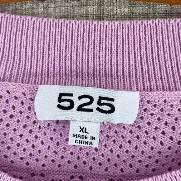 525 Loose knit light Sweater Womens XL pink 4120 - Picture 2 of 7